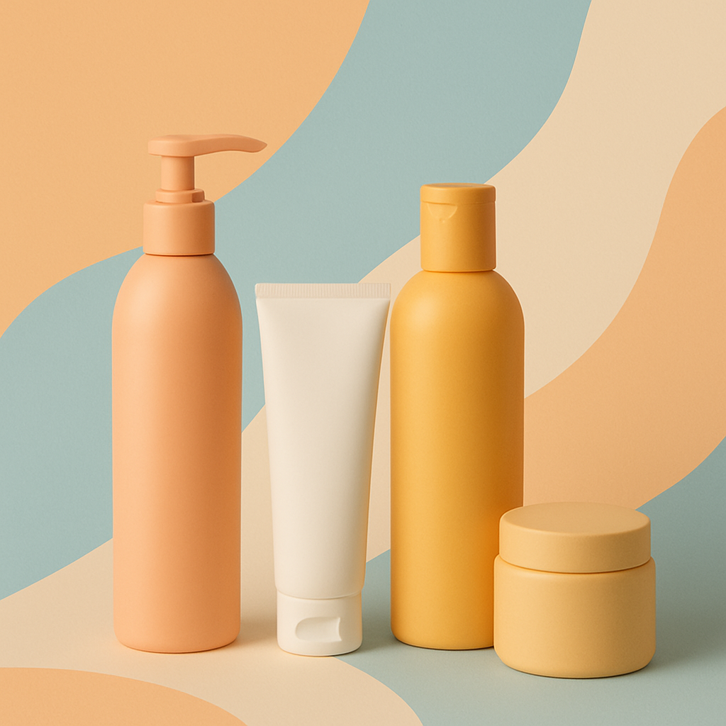 ヘアケア製品を象徴する披革的なイラスト
